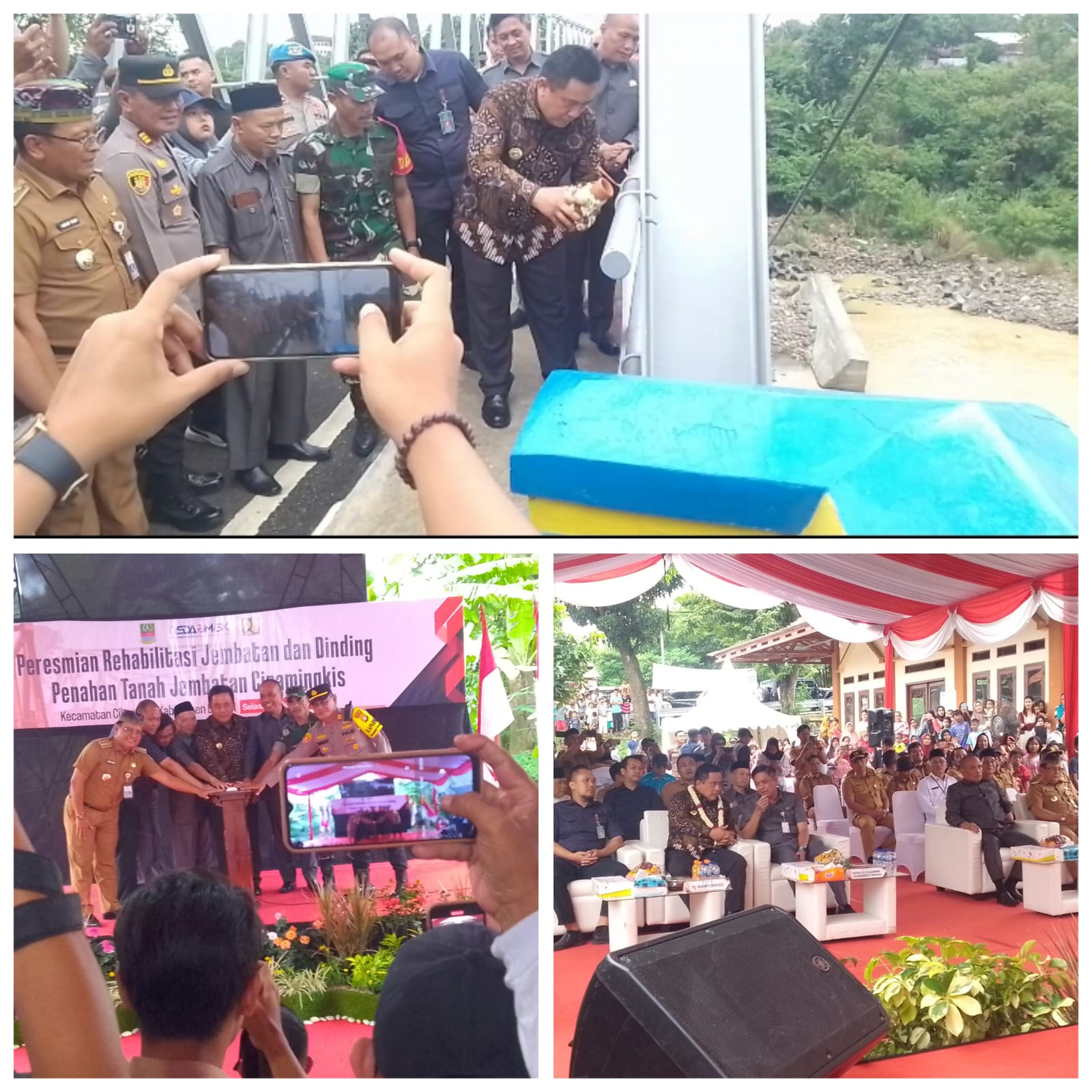 Kado Akhir Tahun, Jembatan Cipamingkis Cibarusah Diresmikan Pj Bupati Bekasi