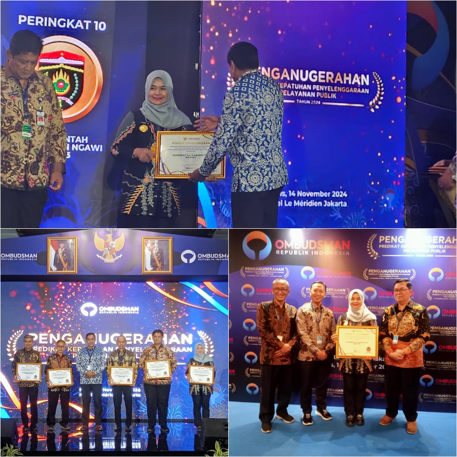 Dinas Pendidikan Kabupaten Ngawi Raih Anugerah Pelayanan Terbaik