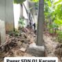Diduga Asal Jadi, Pelaksanaan Proyek Penataan Halaman SDN 01 Karang Indah Kec. Bojongmangu