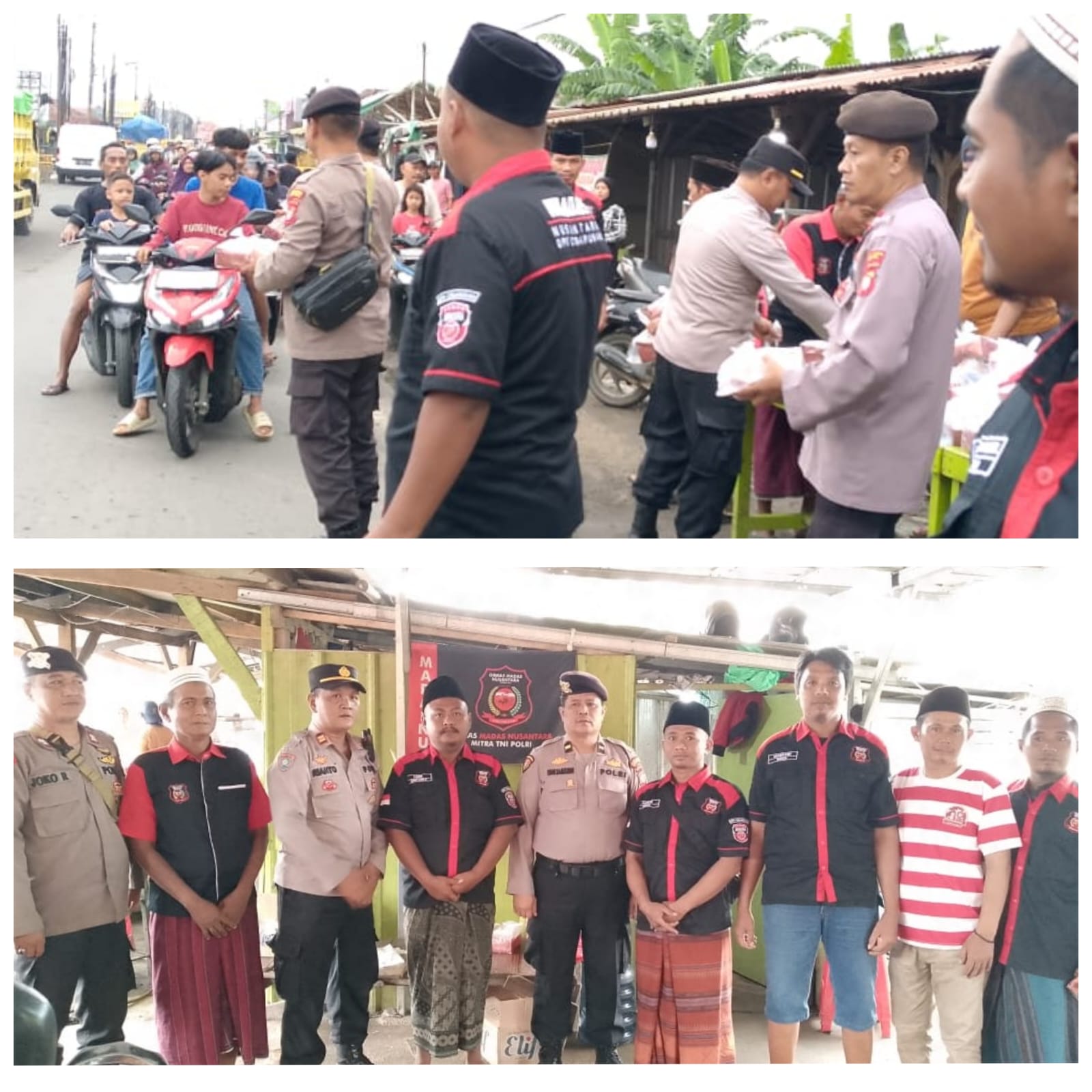 Di Bulan Suci Ramadhan Tak Ketinggalan Ormas Madas Nusantara DPK Cibarusah Berbagi Takjil