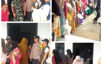Bhabinkamtibmas Desa Sukaragam Amankan Penyaluran Bantuan Progam Sembako 2025