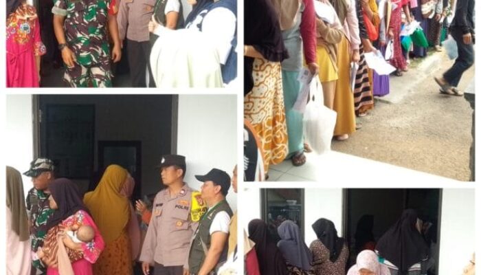 Bhabinkamtibmas Desa Sukaragam Amankan Penyaluran Bantuan Progam Sembako 2025