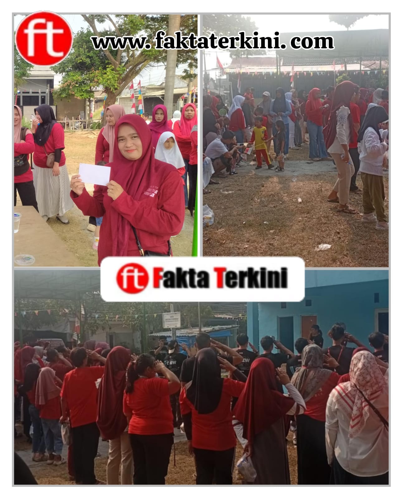 Semangat Juang 45, Ratusan Warga KSB Blok H RT 01 RW 08 Merahkan Senin Pagi dengan Jalan Santai!